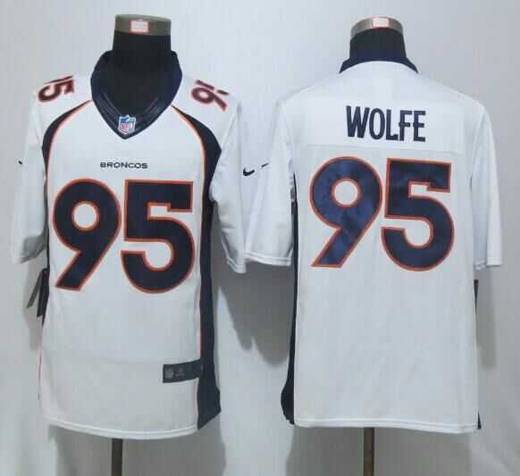 Nike Limited Denver Broncos #95 Wolfe White Men's Stitched Jerseys,We sell and wholesale Nike Limited Denver Broncos #95 Wolfe White Men's Stitched Jerseys on line form chian!